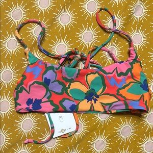 Skatie Floral Bikini Top